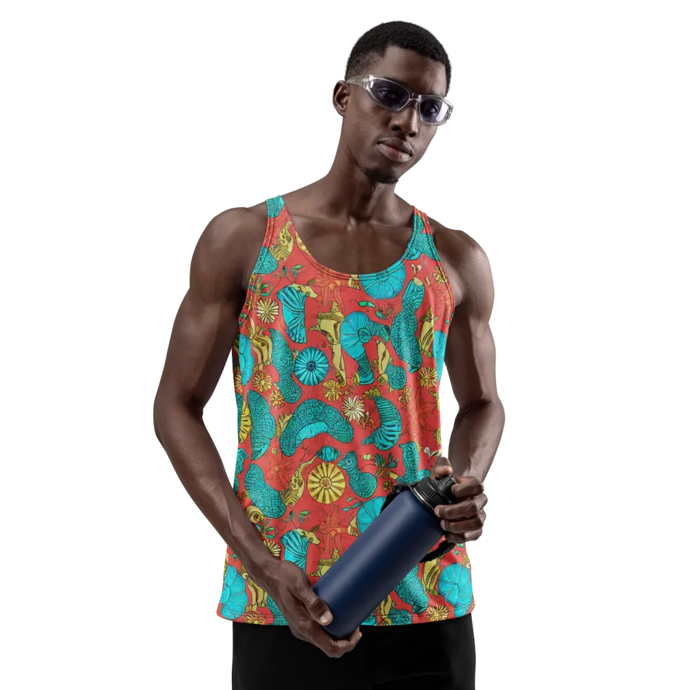 Coral Garden Rhapsody on Men's Tank Top — Front