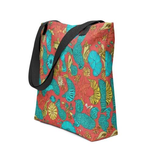 Coral Garden Rhapsody on a Tote Bag