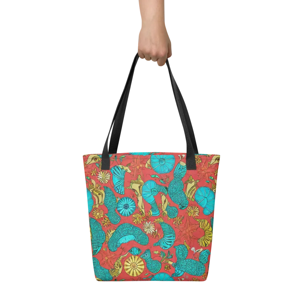 Coral Garden Rhapsody on Tote Bag — Front