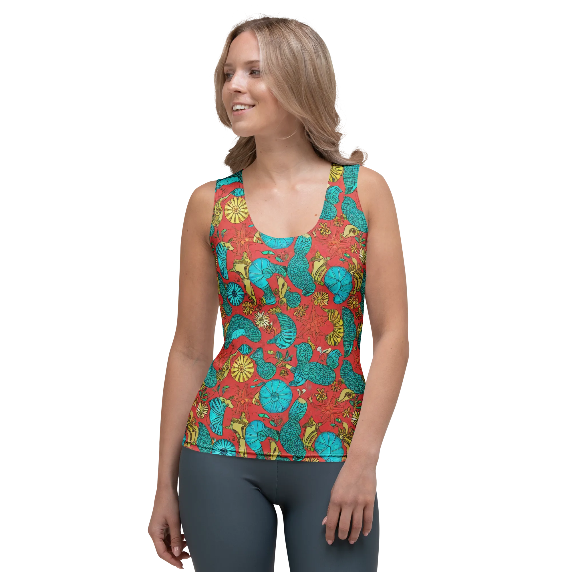 Coral Garden Rhapsody on Women's Tank Top — Front