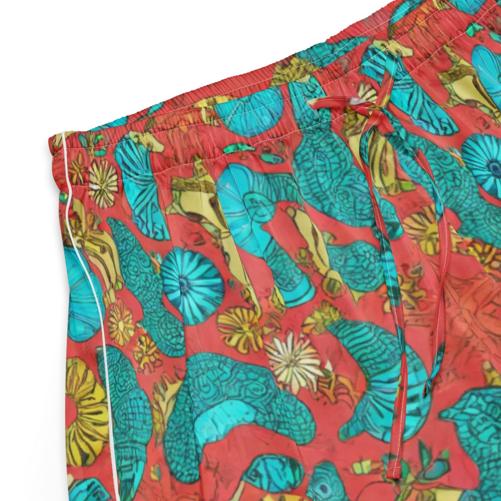 Coral Garden Rhapsody on Women's Pajama Shorts — Product details