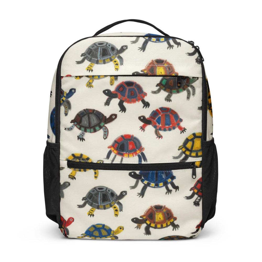 Painted Tortoises on Utility Backpack — Front