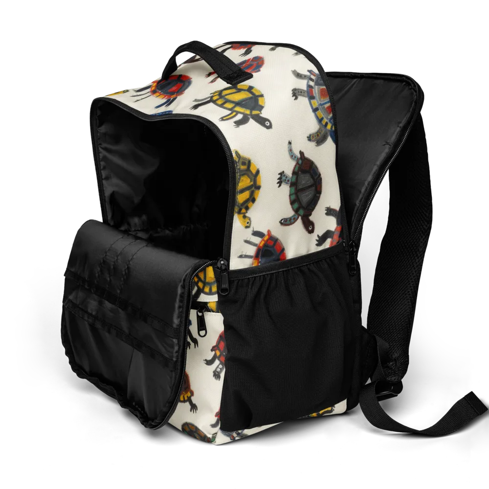 Painted Tortoises on Utility Backpack — Product details 2