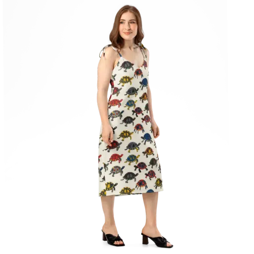 Painted Tortoises on a Slip Dress