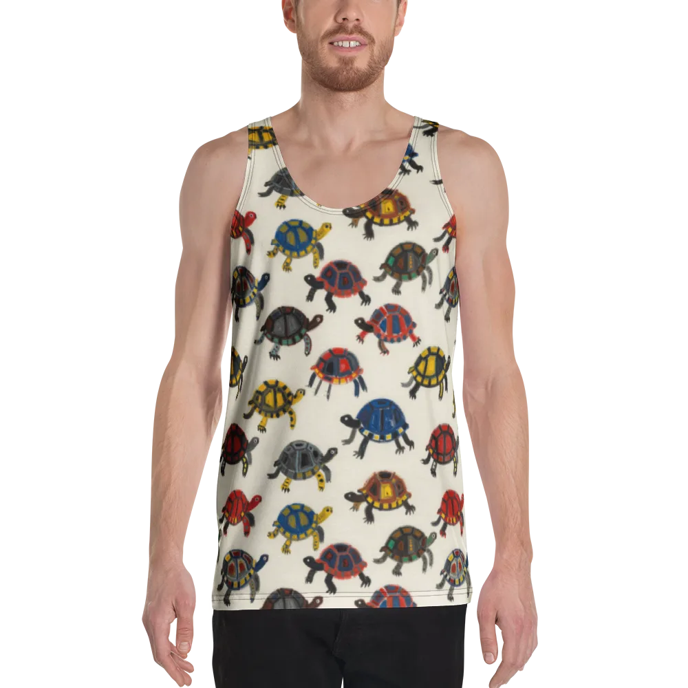 Painted Tortoises on Men's Tank Top — Front