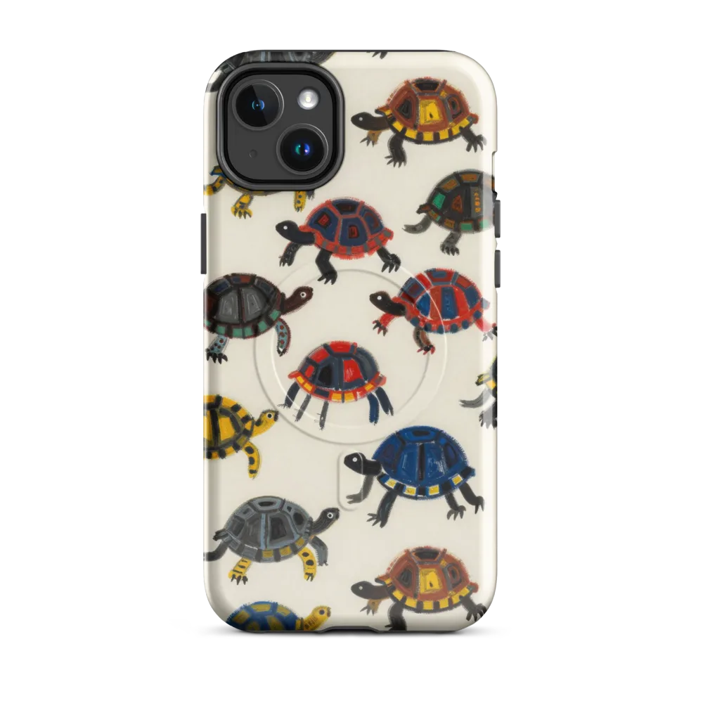 Painted Tortoises on MagSafe Tough Case for iPhone® — Front