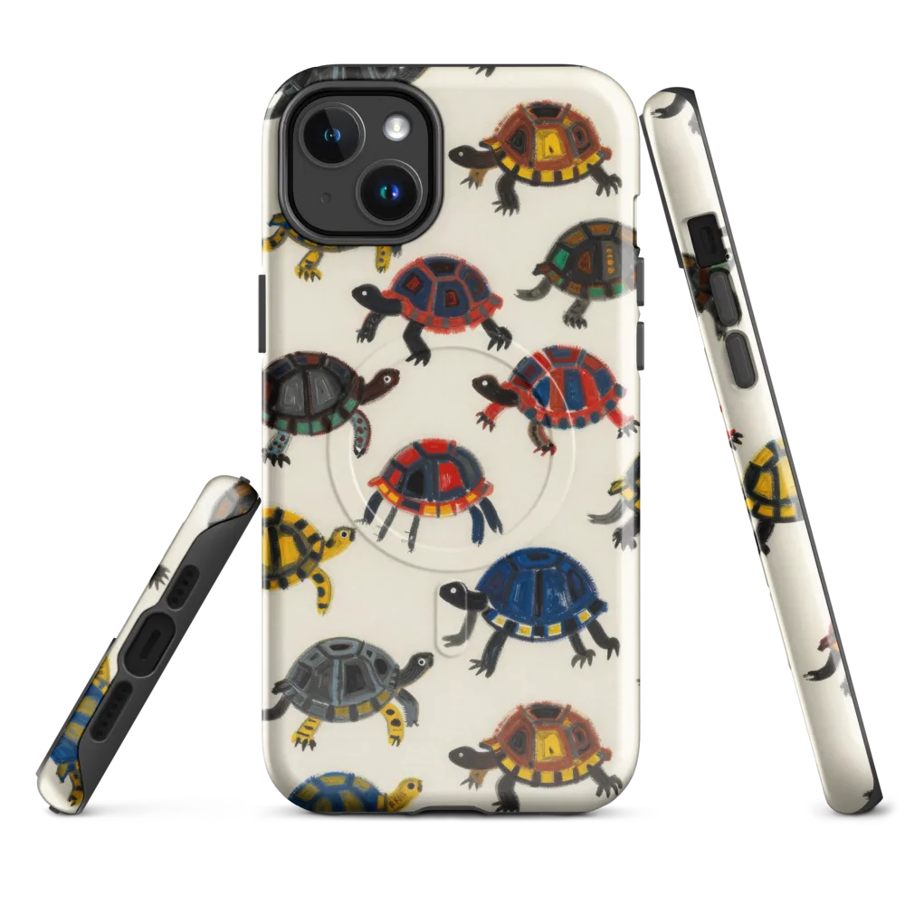 Painted Tortoises on MagSafe Tough Case for iPhone® — Front