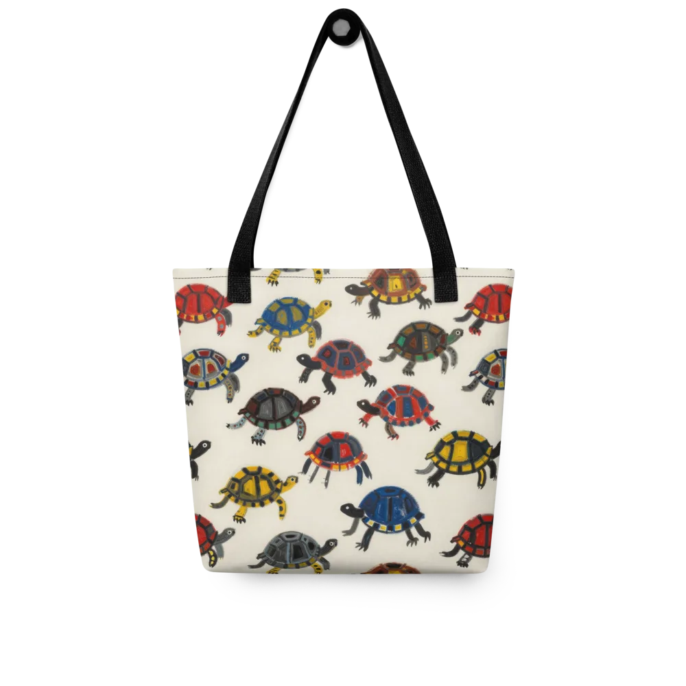 Painted Tortoises on Tote Bag — Front