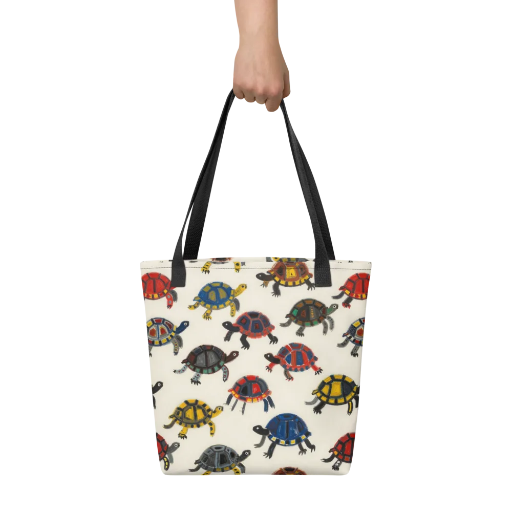 Painted Tortoises on Tote Bag — Front