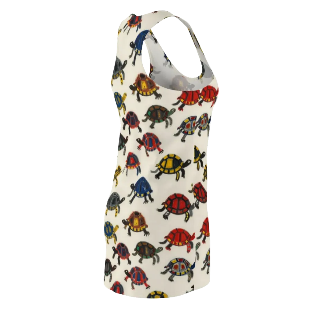 Painted Tortoises on Racerback Dress — Back Side