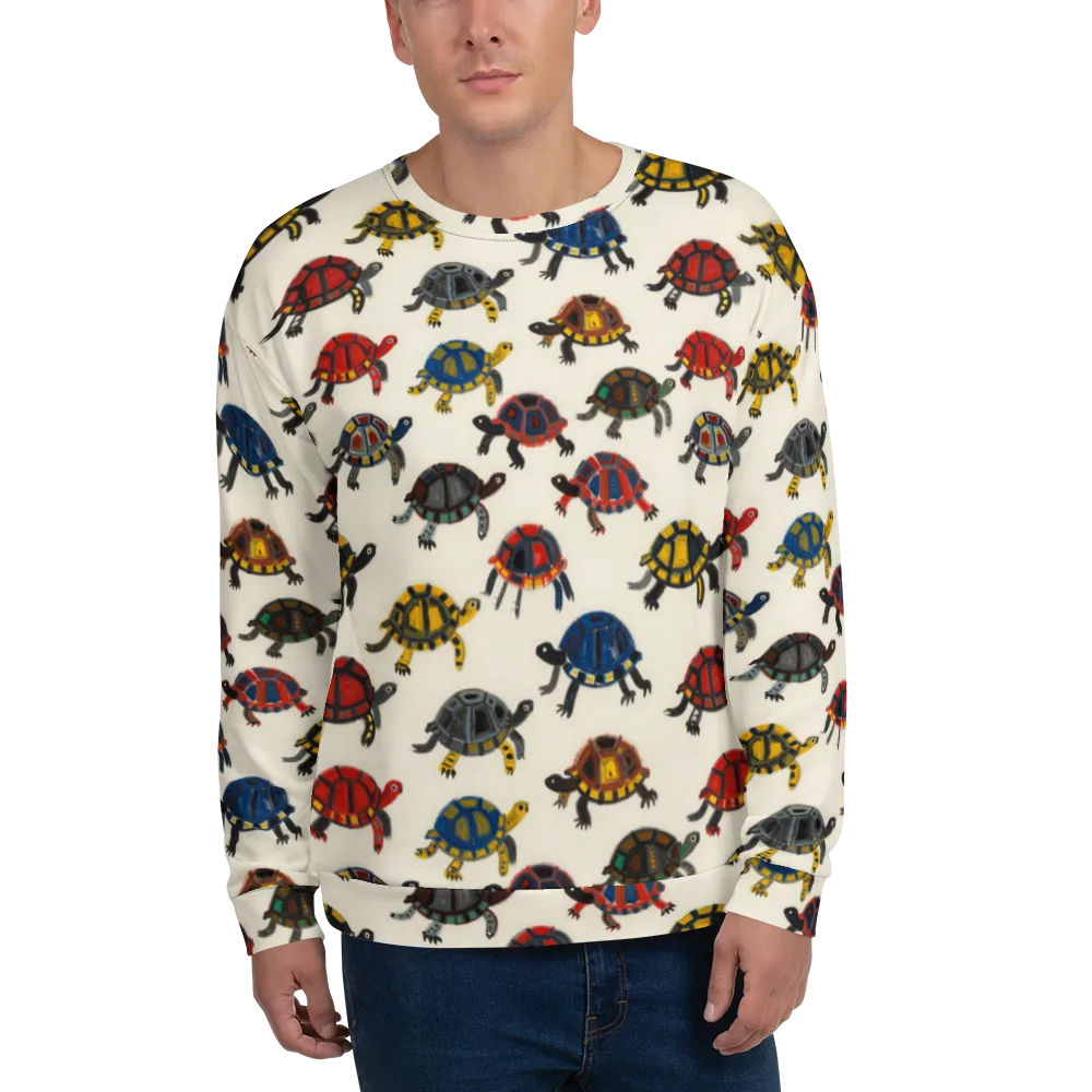 Painted Tortoises on Sweatshirt — Front