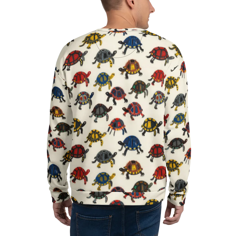 Painted Tortoises on Sweatshirt — Back