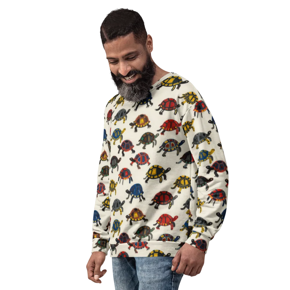 Painted Tortoises on Sweatshirt — Left Front