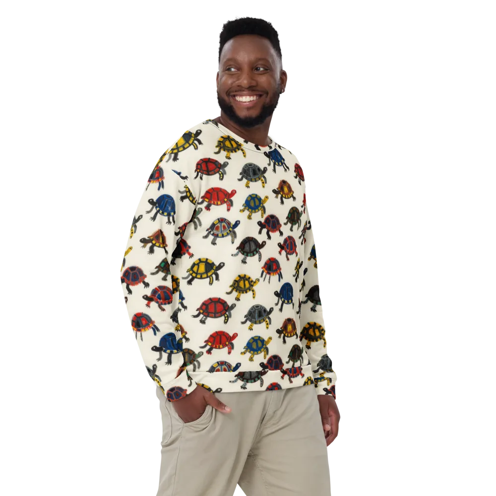 Painted Tortoises on Sweatshirt — Front