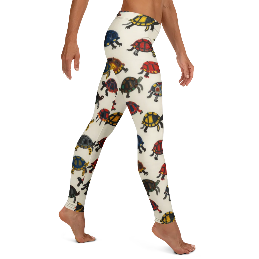 Painted Tortoises on Leggings — Right