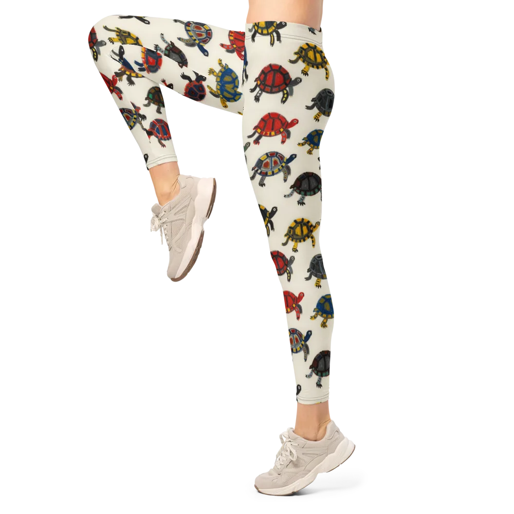 Painted Tortoises on Leggings — Left