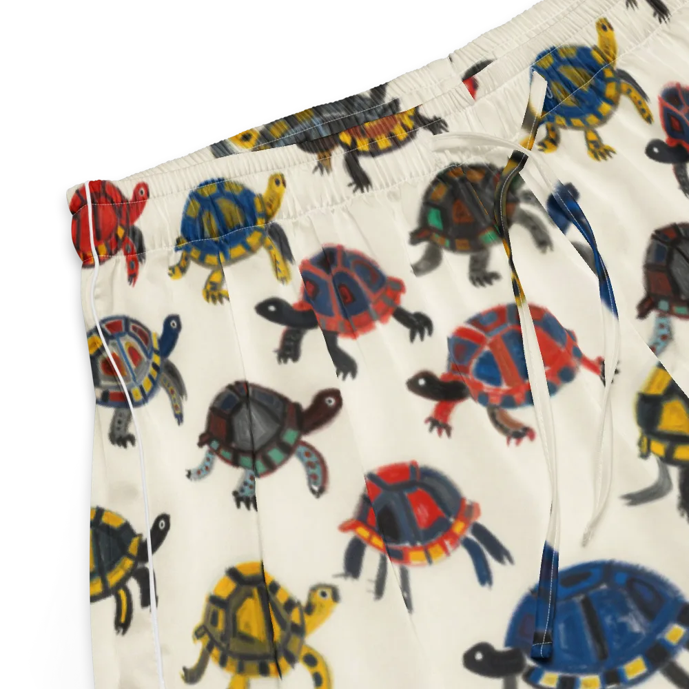 Painted Tortoises on Women's Pajama Shorts — Product details