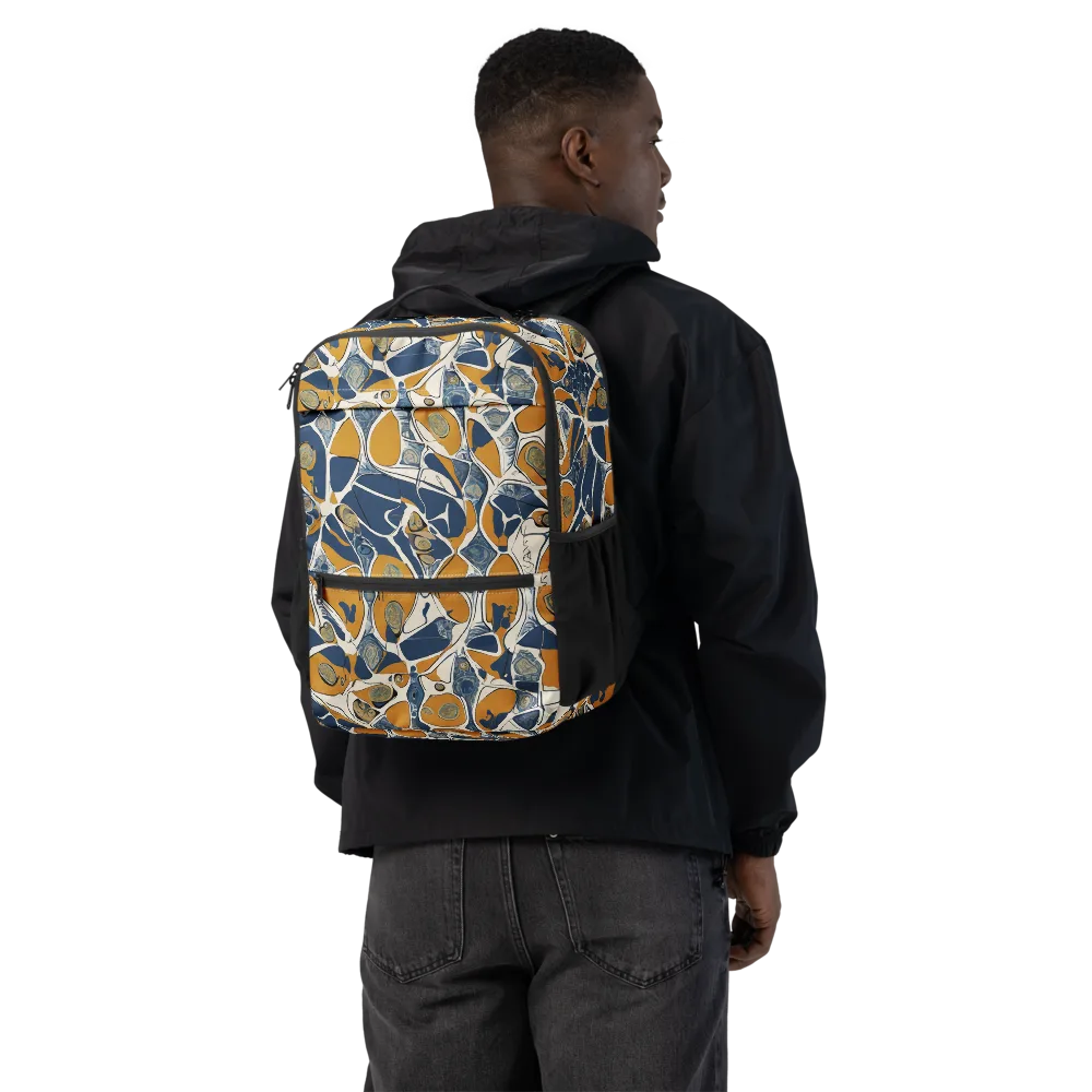 Ochre Tidepool on Utility Backpack — Back