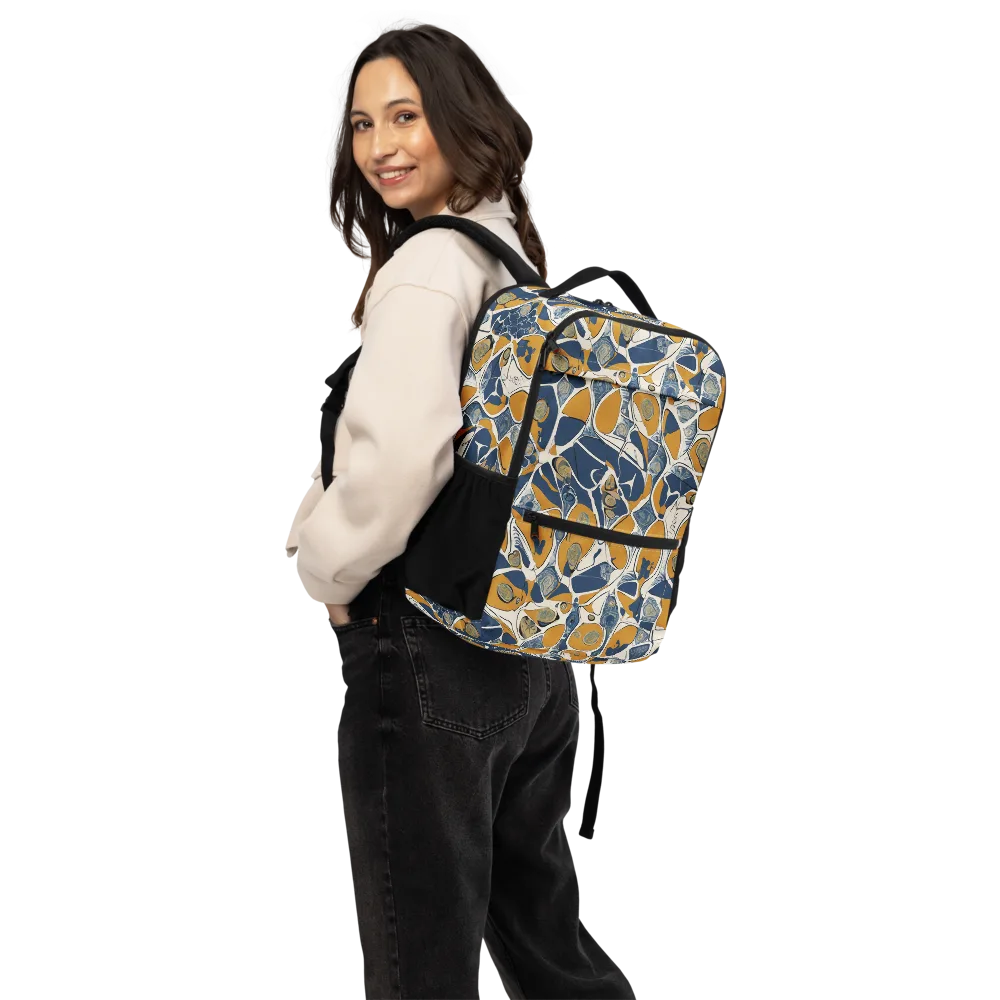 Ochre Tidepool on Utility Backpack — Back