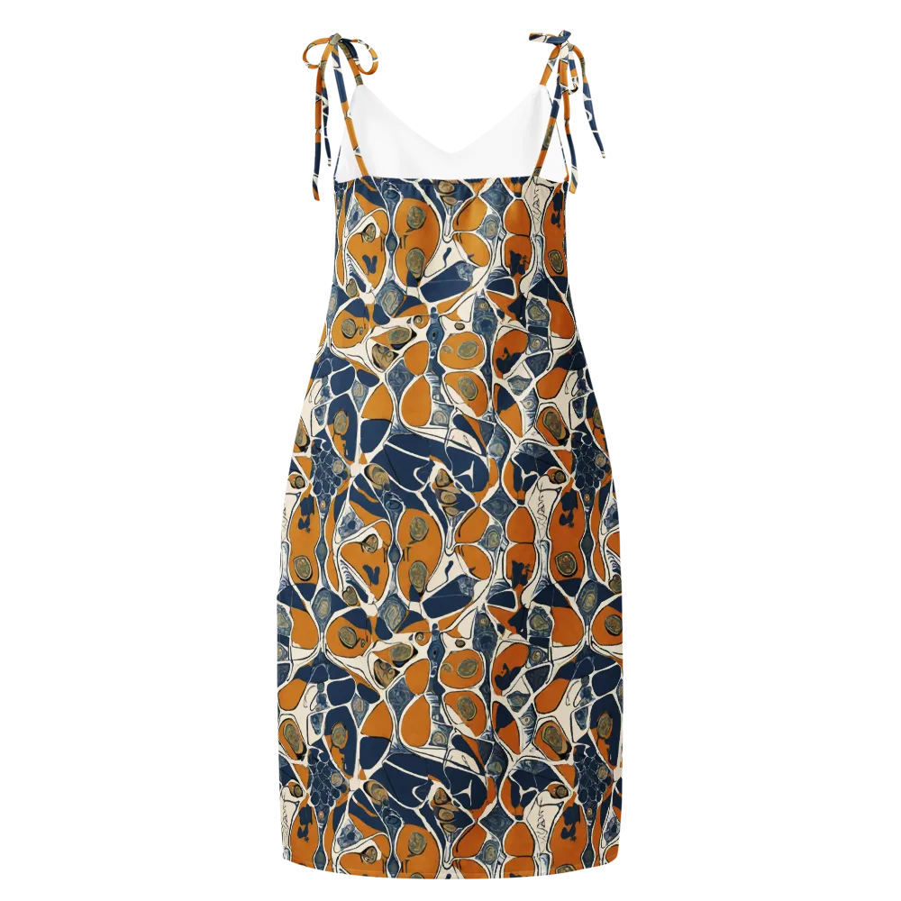Ochre Tidepool on Slip Dress — Back