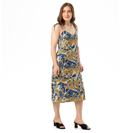 Ochre Tidepool on a Slip Dress