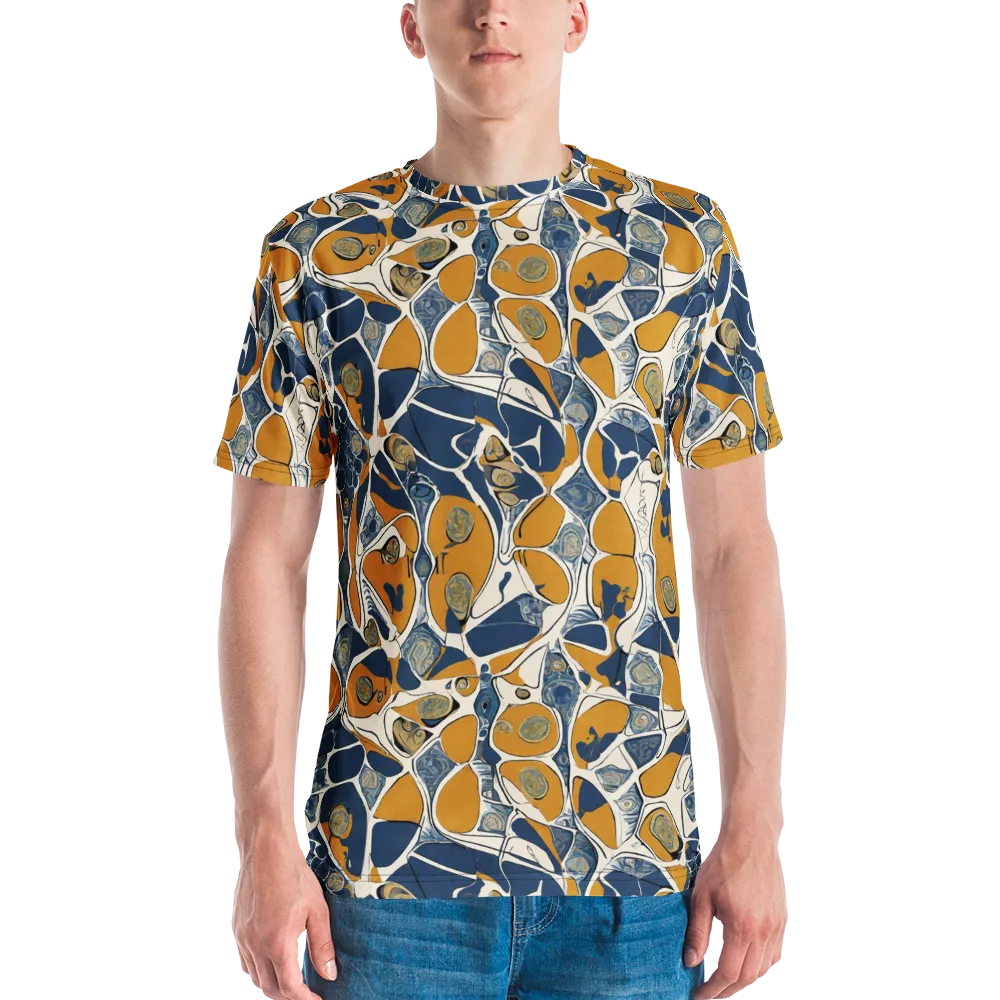 Ochre Tidepool on Men's Crew Neck T-Shirt — Front