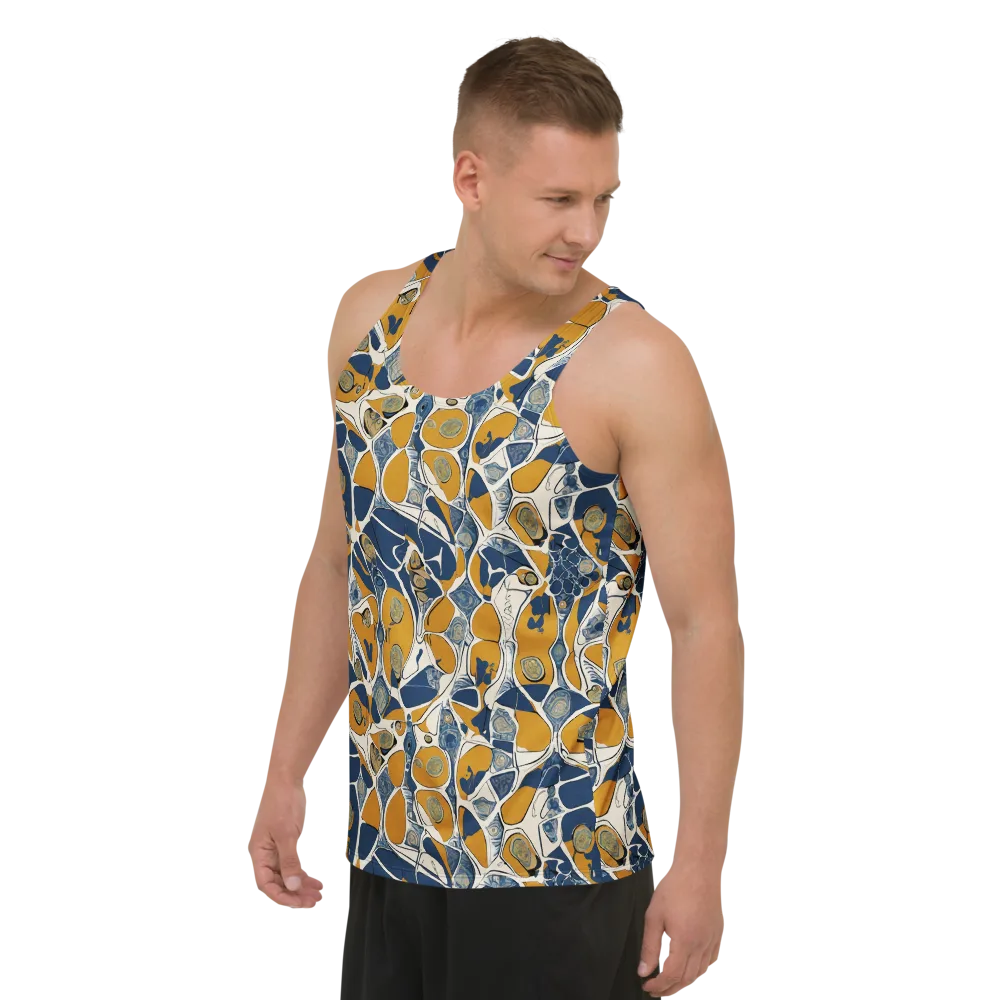 Ochre Tidepool on Men's Tank Top — Left Front