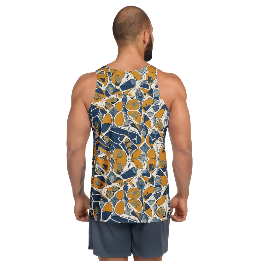 Ochre Tidepool on Men's Tank Top — Back