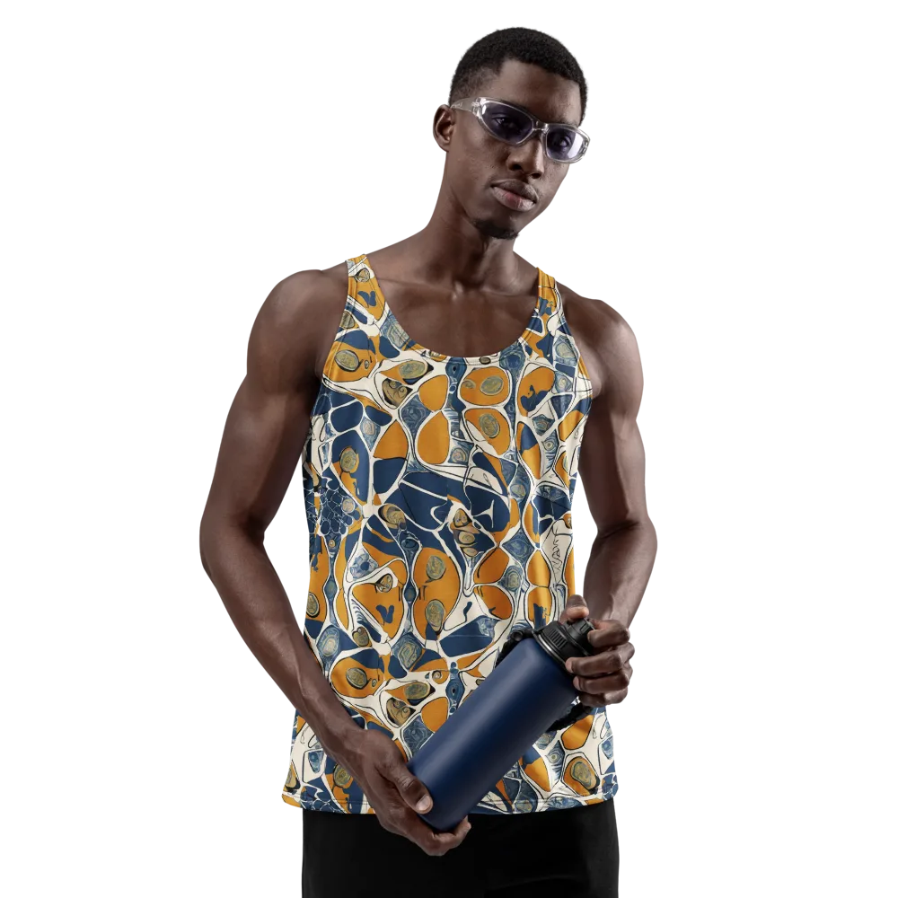Ochre Tidepool on Men's Tank Top — Front