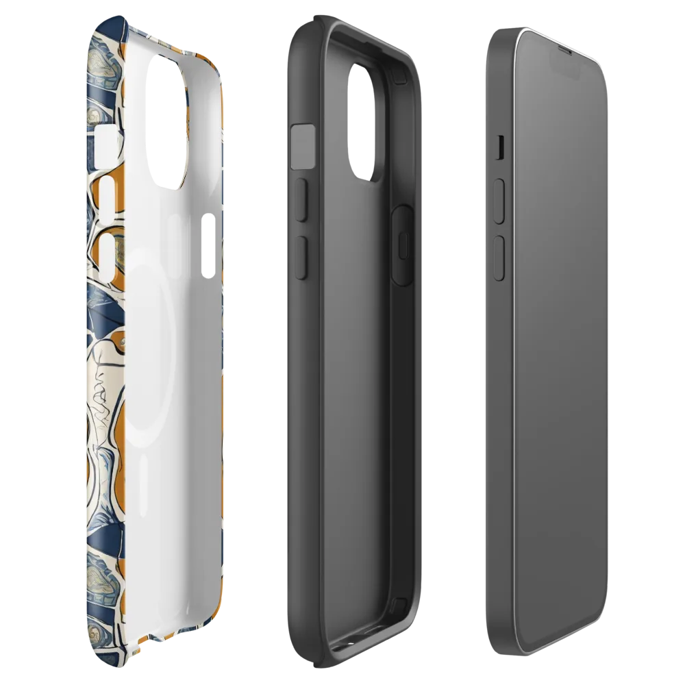 Ochre Tidepool on MagSafe Tough Case for iPhone® — Front