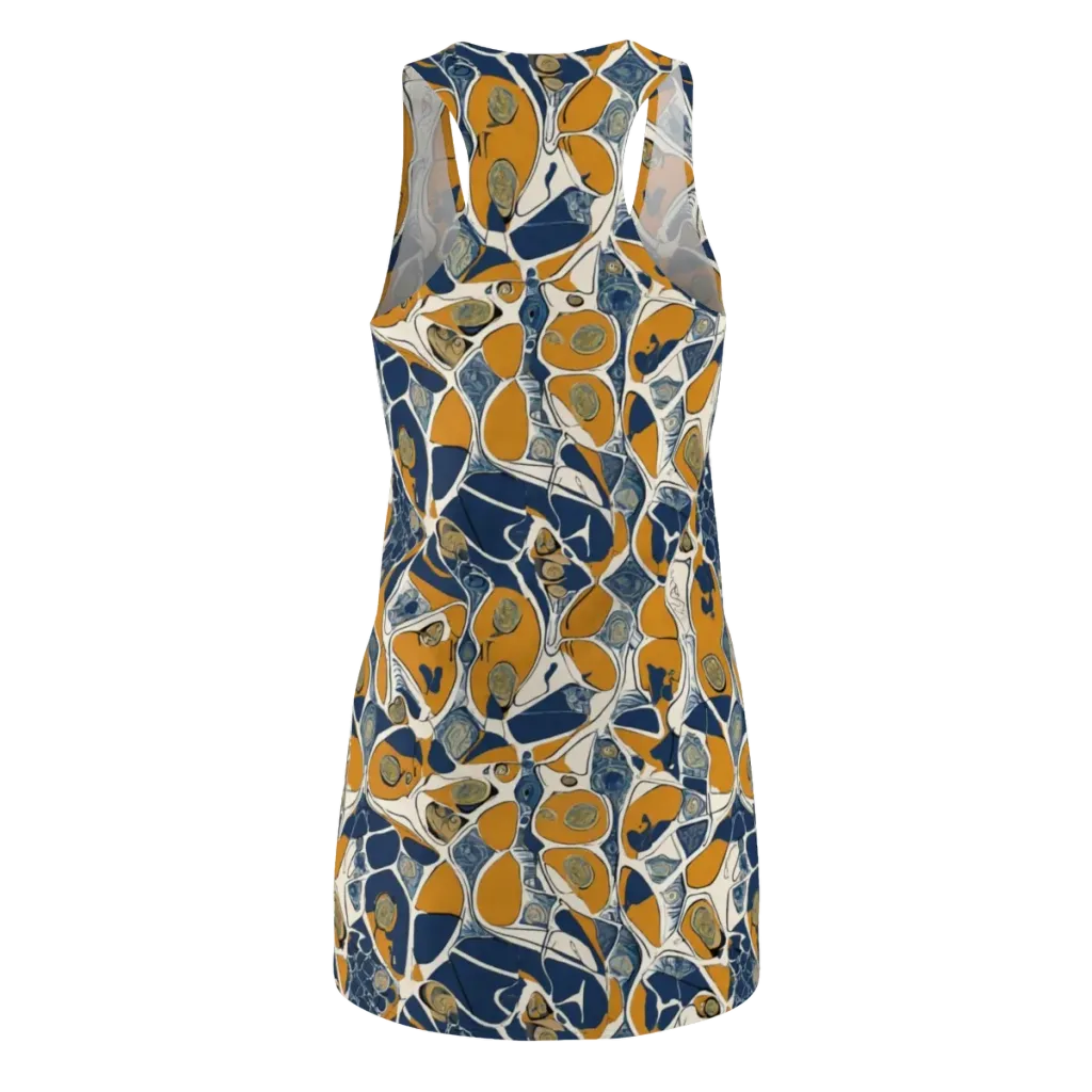 Ochre Tidepool on Racerback Dress — Back