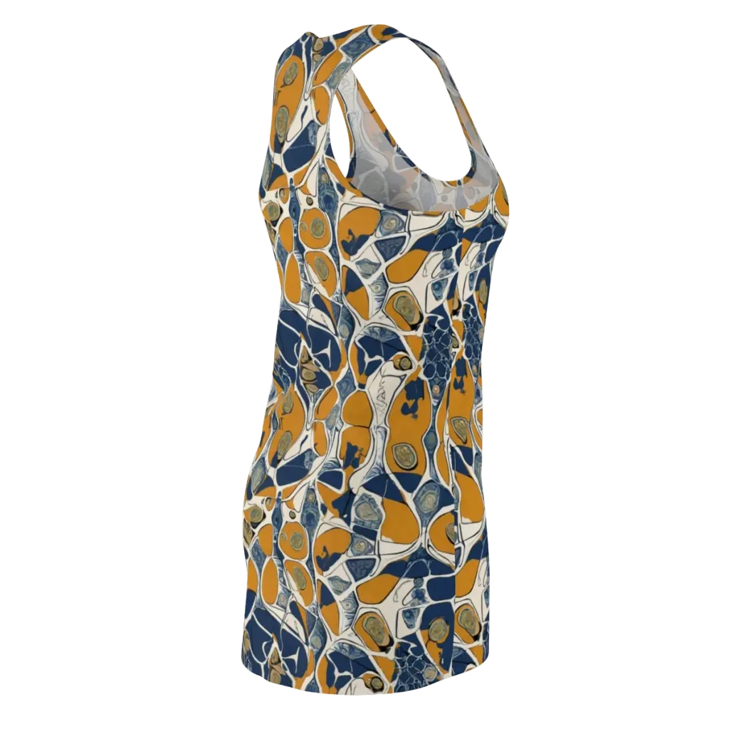 Ochre Tidepool on Racerback Dress — Back Side