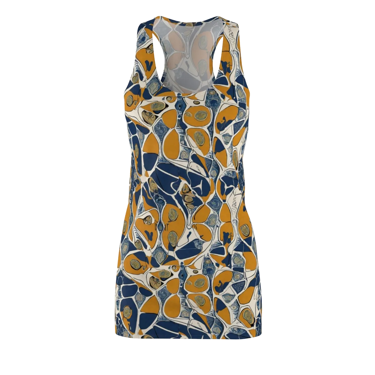 Ochre Tidepool on Racerback Dress — Front