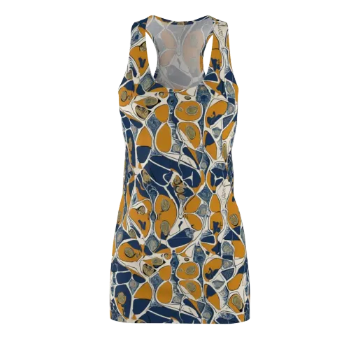 Ochre Tidepool on a Racerback Dress