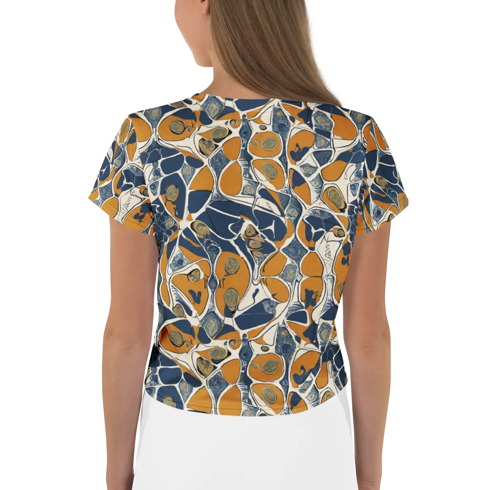 Ochre Tidepool on Crop Tee — Back