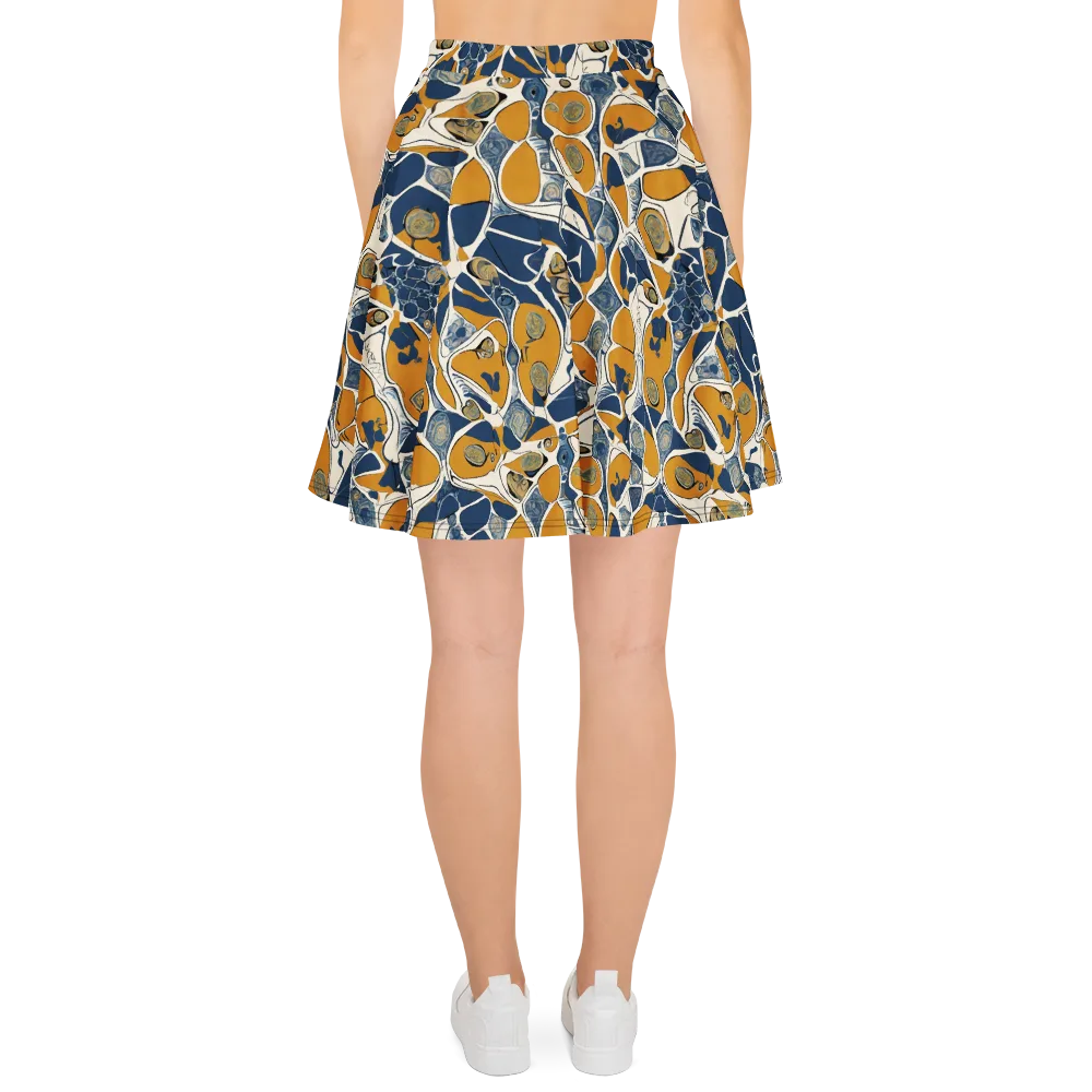 Ochre Tidepool on Skater Skirt — Back