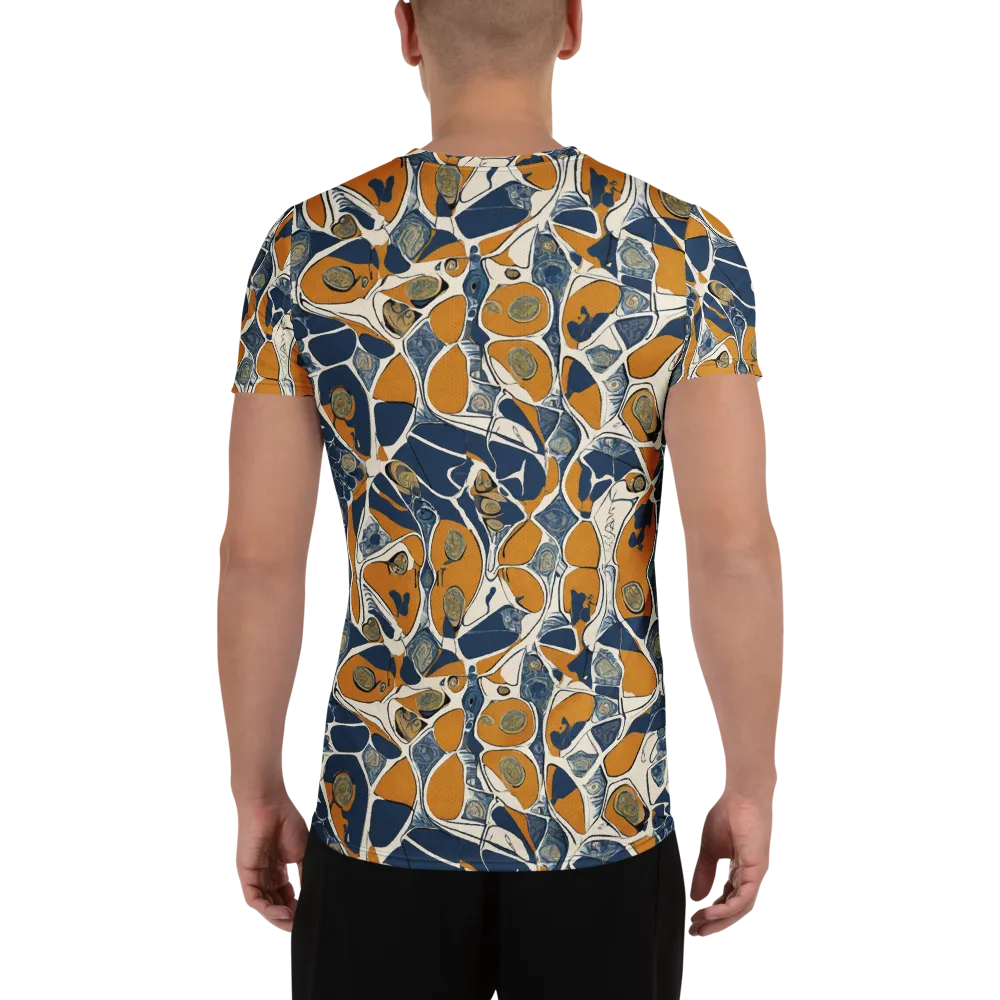 Ochre Tidepool on Men's Athletic T-Shirt — Back