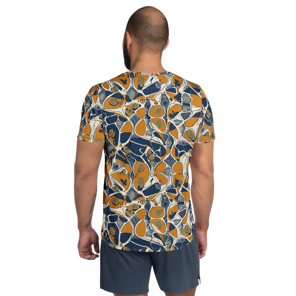 Ochre Tidepool on Men's Athletic T-Shirt — Back