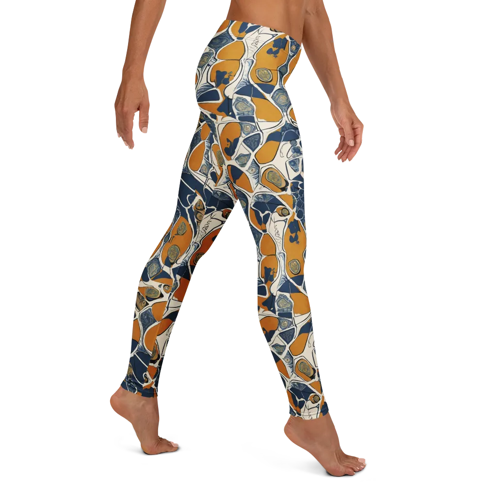 Ochre Tidepool on Leggings — Right