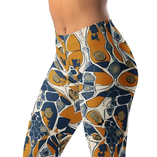 Ochre Tidepool on a Leggings