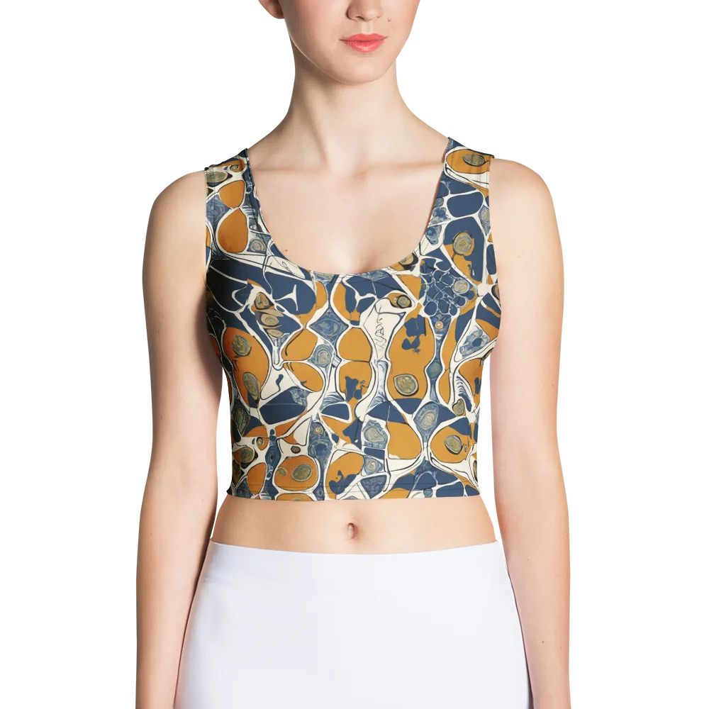 Ochre Tidepool on Crop Top — Front