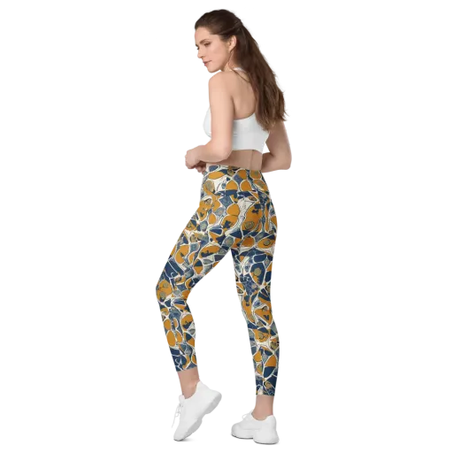 Ochre Tidepool on a Leggings with Pockets