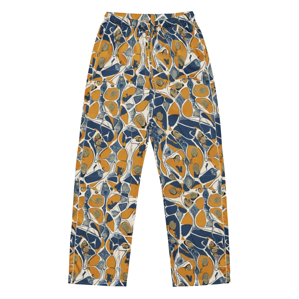 Ochre Tidepool on Women's Pajama Pants — Front