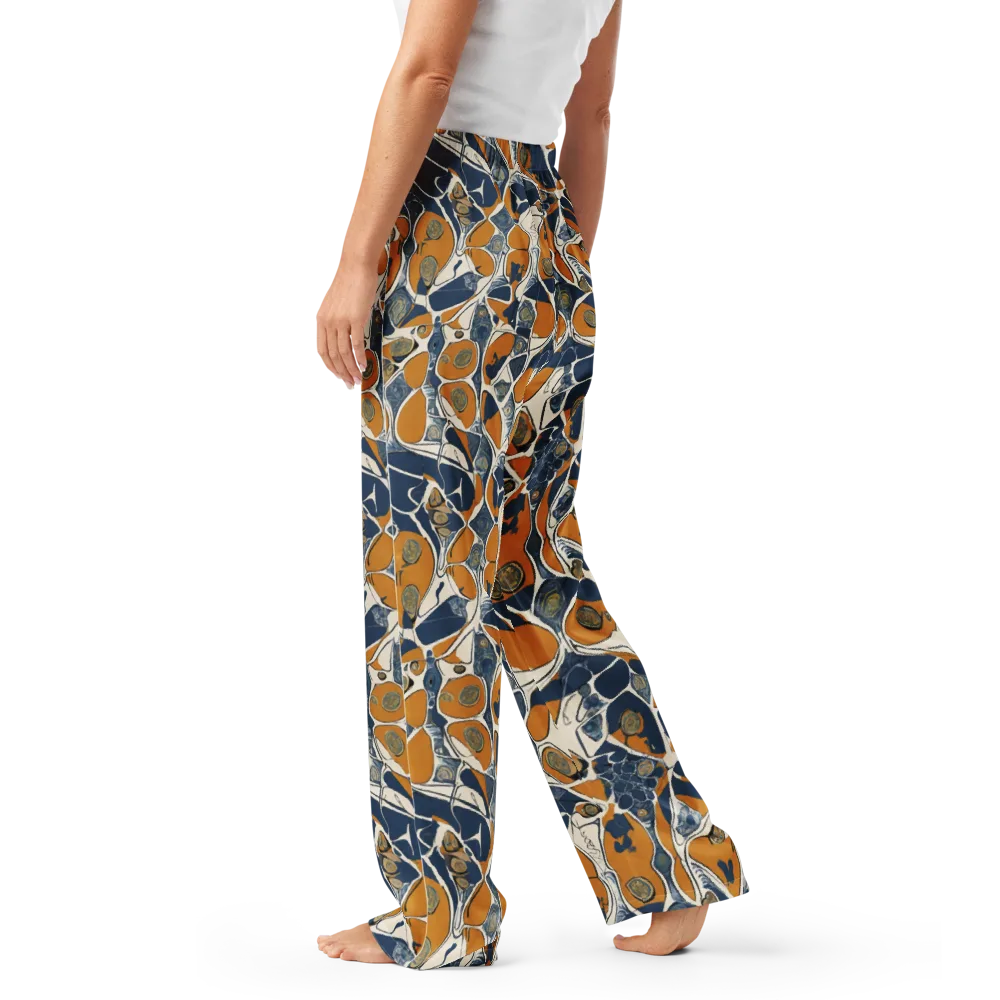 Ochre Tidepool on Women's Pajama Pants — Left