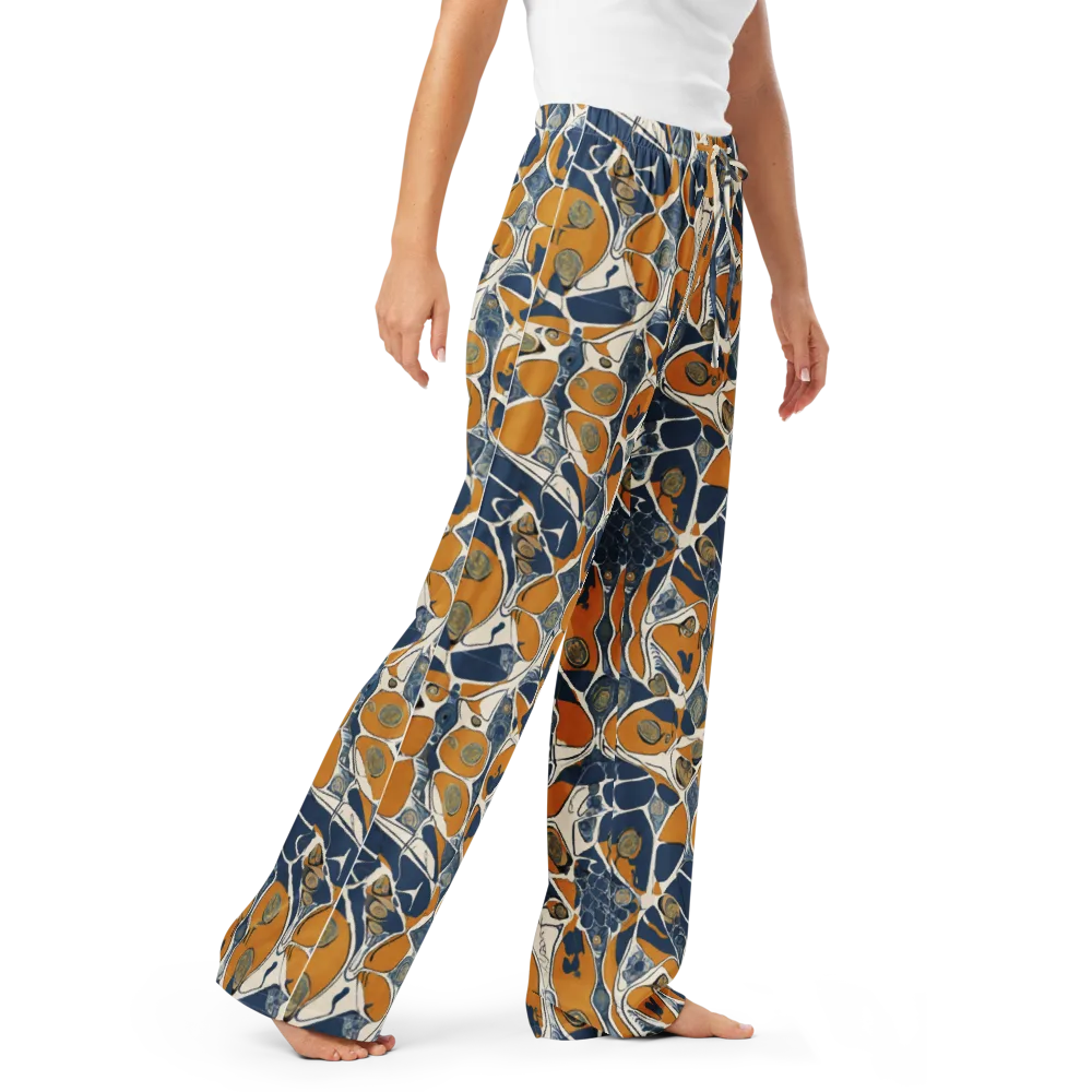 Ochre Tidepool on Women's Pajama Pants — Right Front