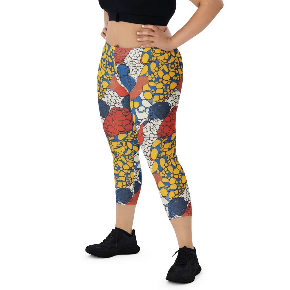 Chromatic Carapace on Capri Leggings — Front
