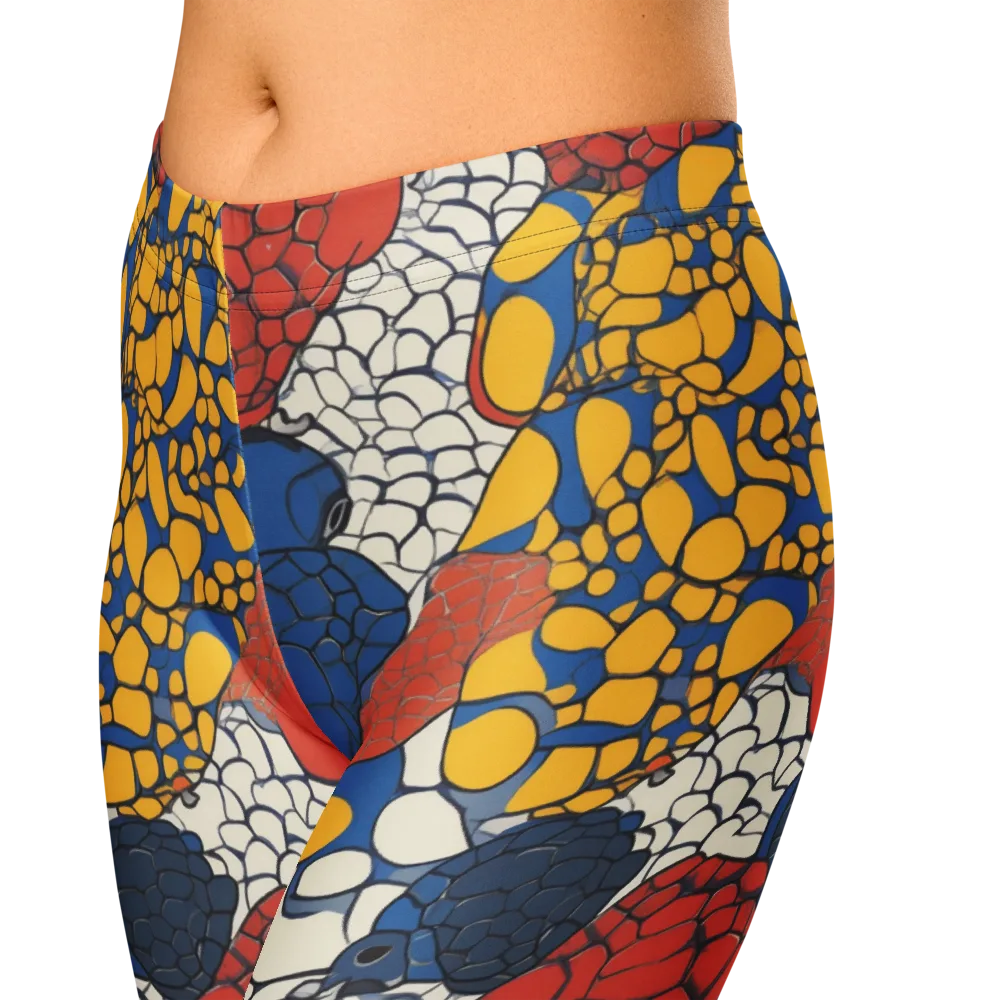 Chromatic Carapace on Capri Leggings — Zoomed-in