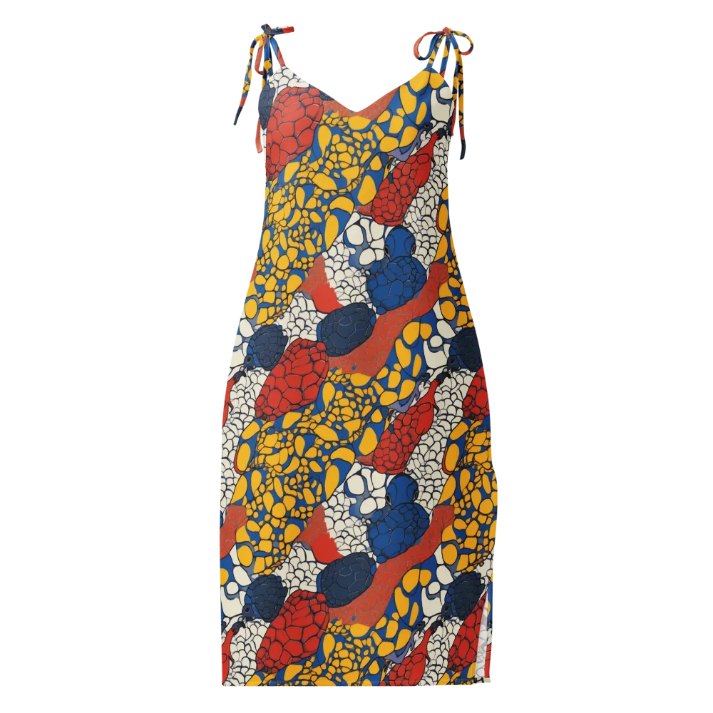 Chromatic Carapace on Slip Dress — Front