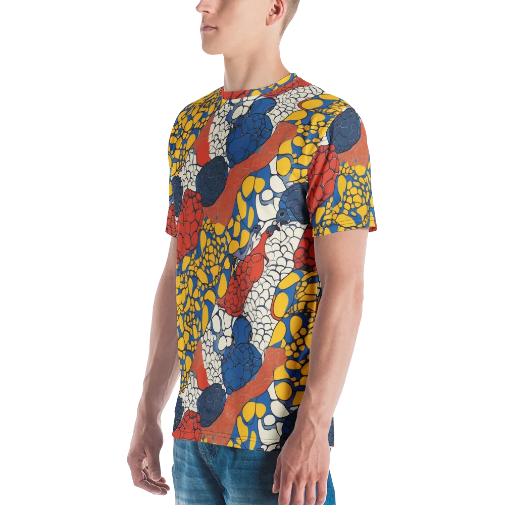 Chromatic Carapace on Men's Crew Neck T-Shirt — Left