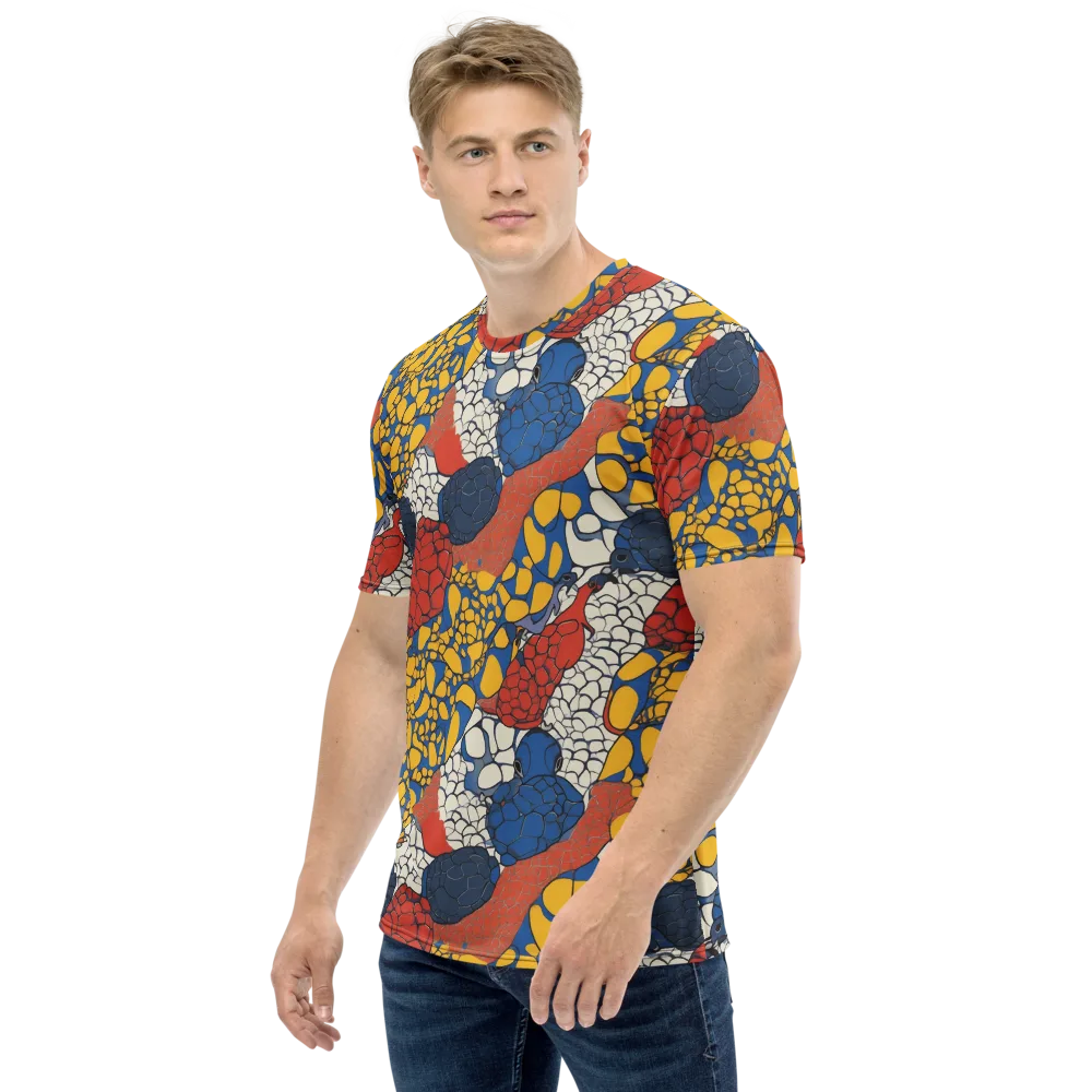 Chromatic Carapace on Men's Crew Neck T-Shirt — Left